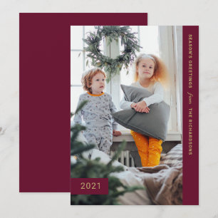 Cartes Pour Fêtes Annuelles Voeux festifs Une photo moderne