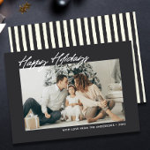 Cartes Pour Fêtes Annuelles Vœux Joyeux Modernes Personnalisés avec Message et