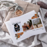 Cartes Pour Fêtes Annuelles Voeux les plus chauds Boho Citrus Botanique 3 Phot<br><div class="desc">Voici notre carte postale Boho Citrus Botanical Photo Holiday, les plus chaudes désirs ! Cette belle carte présente trois de vos photos préférées, décorée avec art avec des plantes d'aquarelle d'agrumes, de pins, d'anis étoilé et de cannelle. C'est la façon idéale d'envoyer des salutations de vacances à vos amis et...</div>