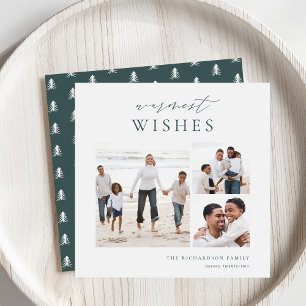 Cartes Pour Fêtes Annuelles Voeux les plus chauds Elégant 3 Photo Collage Noël