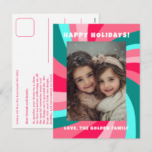 Cartes Pour Fêtes Annuelles Vœux personnalisés TOURBILLON MODERNE PHOTO PERSON