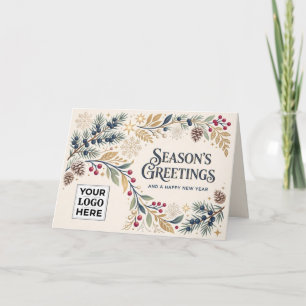 Cartes Pour Fêtes Annuelles Vœux saisonniers rétro Entreprise de salutations d
