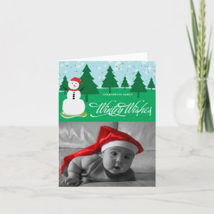 Cartes Pour Fêtes Annuelles Voeux Wintry