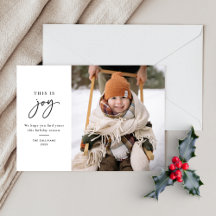 Voici Joy Black White Minimalist Photo