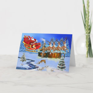 CARTES POUR FÊTES ANNUELLES VOICI LE PÈRE NOËL