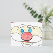 Cartes Pour Fêtes Annuelles Voici Père Noël ! (Debout devant)