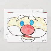 Cartes Pour Fêtes Annuelles Voici Père Noël ! (Devant / Derrière)