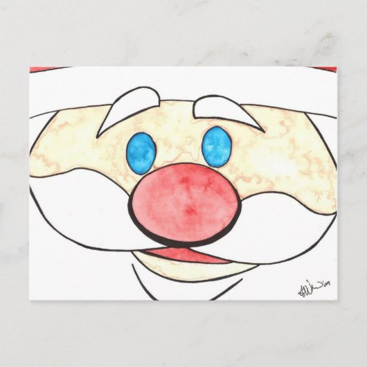 Cartes Pour Fêtes Annuelles Voici Père Noël ! (Devant)