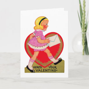 Cartes Pour Fêtes Annuelles Voici votre Valentine Girl