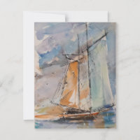 Voilier en aquarelles
