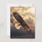 Cartes Pour Fêtes Annuelles Voler avec les aigles (Devant)