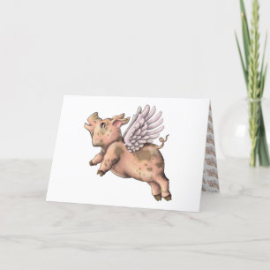 Cartes Pour Fêtes Annuelles Voler des cochons