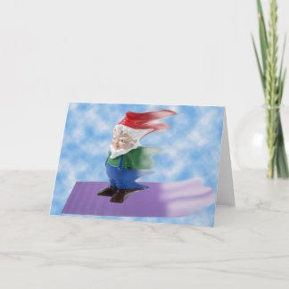 Cartes Pour Fêtes Annuelles Voler Gnome