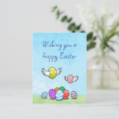 Cartes Pour Fêtes Annuelles Voler les oeufs de Pâques (Debout devant)