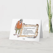 CARTES POUR FÊTES ANNUELLES VOLEUR DE PÈRE NOËL (Dos)