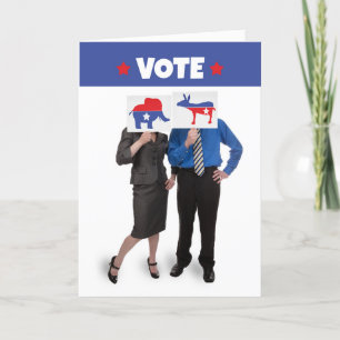 Cartes Pour Fêtes Annuelles Votez Peu Importe De Quel Côté Vous Êtes