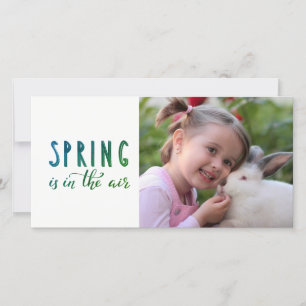Cartes Pour Fêtes Annuelles Votre enfant Photo de Pâques - printemps
