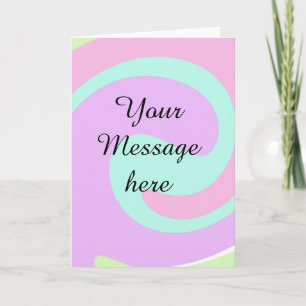 Cartes Pour Fêtes Annuelles Votre message ici ajouter texte nom monogramme ros