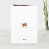 Cartes Pour Fêtes Annuelles VOTRE PHOTO Plaid Woodland Antlers Noël (Dos)