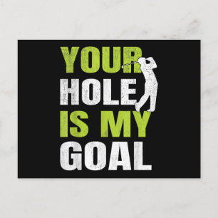 Cartes Pour Fêtes Annuelles Votre Trou Est Mon Objectif - Golf Player Humour d