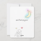 Cartes Pour Fêtes Annuelles Vous aimez les lapins de lune (Dos)