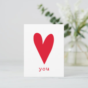 Cartes Pour Fêtes Annuelles Vous aimez   Red Heart Valentine's Day