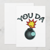 Cartes Pour Fêtes Annuelles Vous Avez Bombe De Parties scintillant (Devant / Derrière)