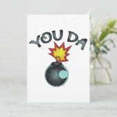 Cartes Pour Fêtes Annuelles Vous Avez Bombe De Parties scintillant (Debout devant)