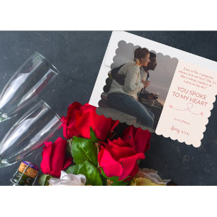 Cartes Pour Fêtes Annuelles Vous avez parlé à mon cœur pour la Saint-Valentin