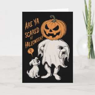 Cartes Pour Fêtes Annuelles Vous avez peur le jour d'Halloween Drôle