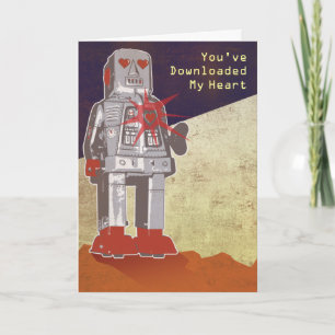 Cartes Pour Fêtes Annuelles Vous avez téléchargé mon coeur