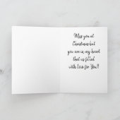 CARTES POUR FÊTES ANNUELLES VOUS ENVOYER "MON AMOUR" À **NOËL** (Intérieur)