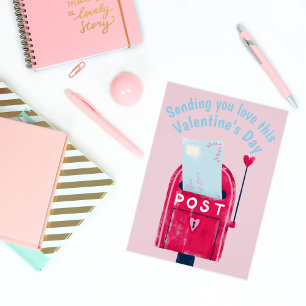 Cartes Pour Fêtes Annuelles Vous envoyer votre amour cette boîte aux lettres d