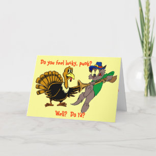 Cartes Pour Fêtes Annuelles Vous êtes chanceux, punk ?