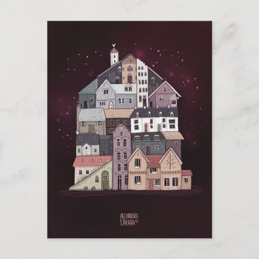 Cartes Pour Fêtes Annuelles Vous êtes chez moi par Alexandra Dikaia Love (Devant)