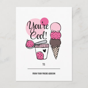 Cartes Pour Fêtes Annuelles Vous êtes Cool Kids Classroom Valentine Postcard