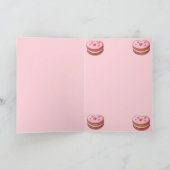 Cartes Pour Fêtes Annuelles Vous êtes doux Joyuse Saint-Valentin Macarons Bisc (Intérieur)