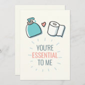 Cartes Pour Fêtes Annuelles Vous êtes essentielle pour moi (Devant / Derrière)