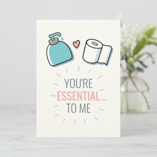 Cartes Pour Fêtes Annuelles Vous êtes essentielle pour moi (Debout devant)