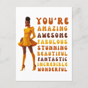 Cartes Pour Fêtes Annuelles Vous êtes extraordinaire fantastique et magnifique