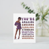 Cartes Pour Fêtes Annuelles Vous êtes extraordinaire, géniale, fabuleuse, supe (Debout devant)