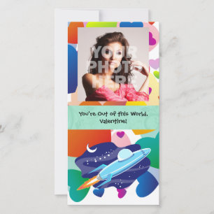 Cartes Pour Fêtes Annuelles Vous êtes hors de ce Monde Valentine