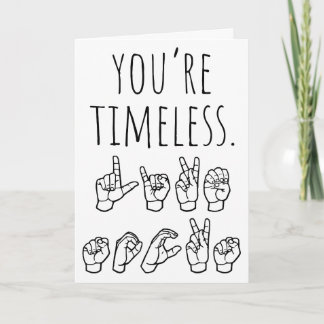 Cartes Pour Fêtes Annuelles Vous êtes Intemporel, Comme les Chaussettes – Cart