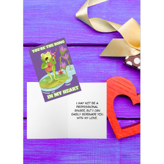 Cartes Pour Fêtes Annuelles Vous êtes la chanson dans mon cœur