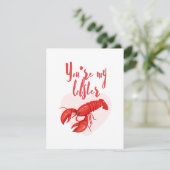 Cartes Pour Fêtes Annuelles Vous êtes la Saint Valentin du homard (Debout devant)