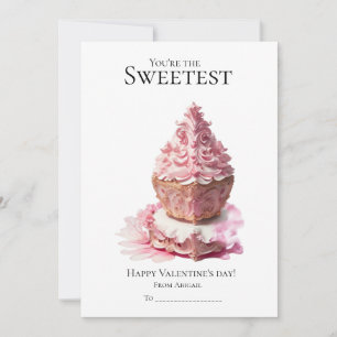 Cartes Pour Fêtes Annuelles Vous êtes le plus doux cupcakes Valentine's day