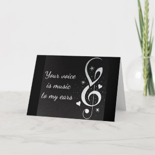 CARTES POUR FÊTES ANNUELLES VOUS ÊTES LE THÈME MUSICAL DE MA VIE
