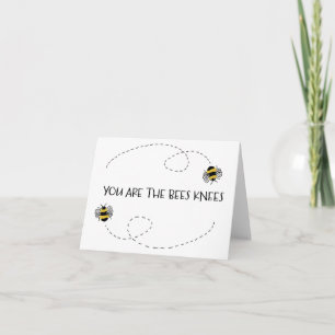 Cartes Pour Fêtes Annuelles Vous Êtes Les Abeilles Genoux