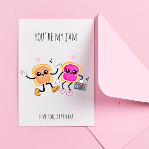 Cartes Pour Fêtes Annuelles Vous êtes ma Jam Valentine's Day Card
