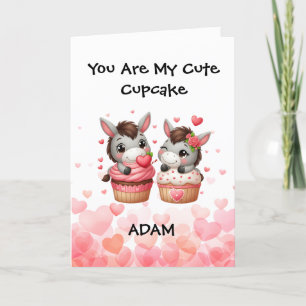 Cartes Pour Fêtes Annuelles Vous êtes ma mignonne gâteau de Coupe Drôle Saint 